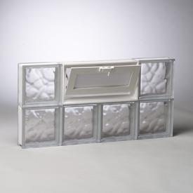Glass Block Window with Vent