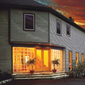 Let the light out too. Make entryways more inviting and more secure.  