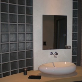 Glass Block Bathroom