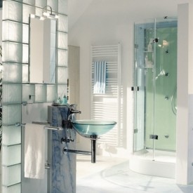 Glass Block Bathroom