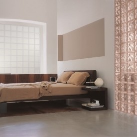 Glass block bedroom