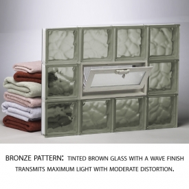 Bronze Glass Block Pattern